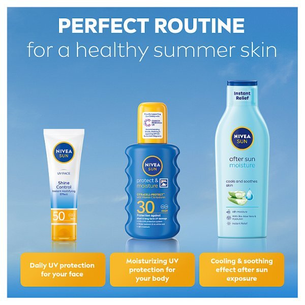 NIVEA SUN Suncream Spray Protect & Moisture SPF30 200ml
