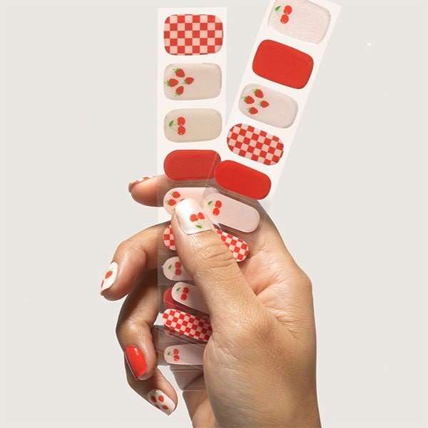 Mylee Gel Nail Wraps Berries & Cream
