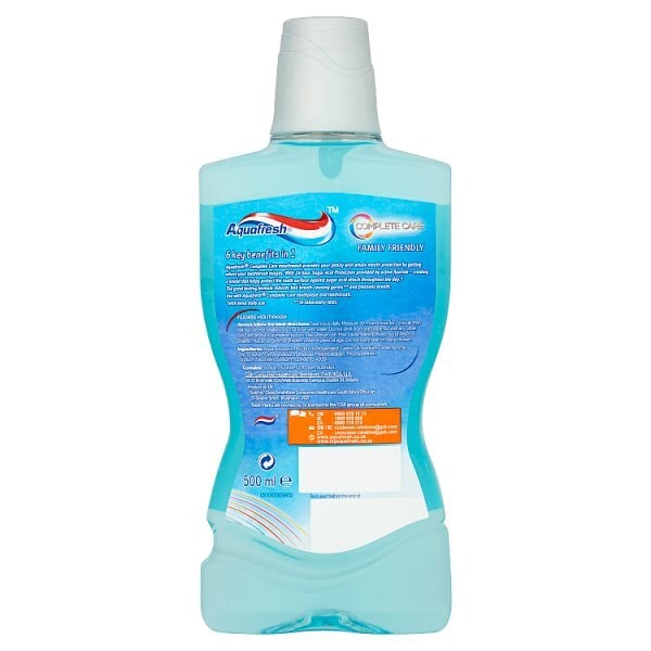 DNRAD Aquafresh Mouthwash Complete Care Fresh Mint 500ml