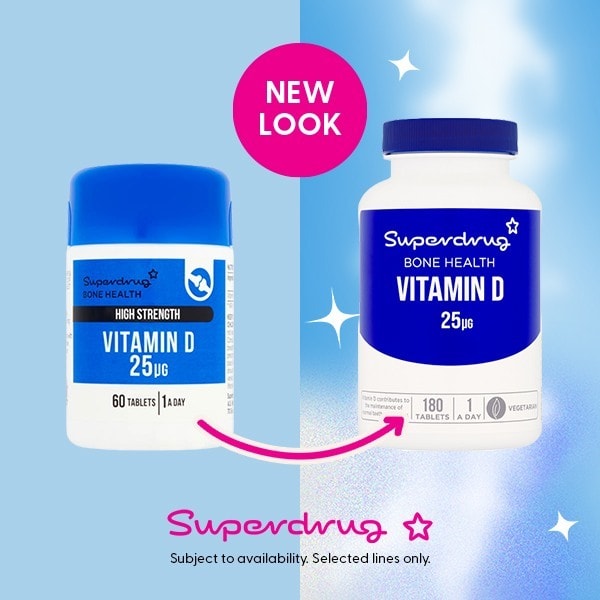 Superdrug Vitamin D 25ug 180s