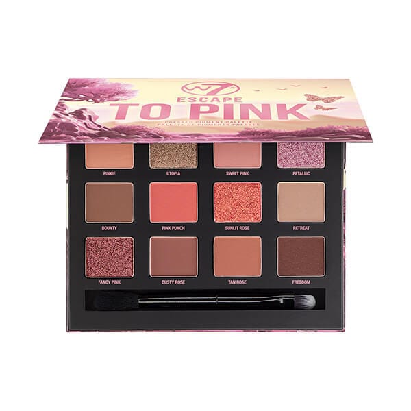 W7 Escape To Pink - Pressed Pigment Palette 9.6g