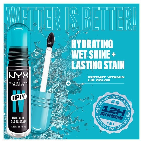 NYX Professional Makeup Lip IV Hydrating Lip Stain Gloss Grape Gushin