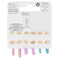 Superdrug Multi Colour Daisy Earrings 6pk