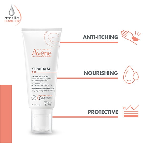 Avène XeraCalm A.D. Balm Moisturiser Dry, Itchy Skin 200ml