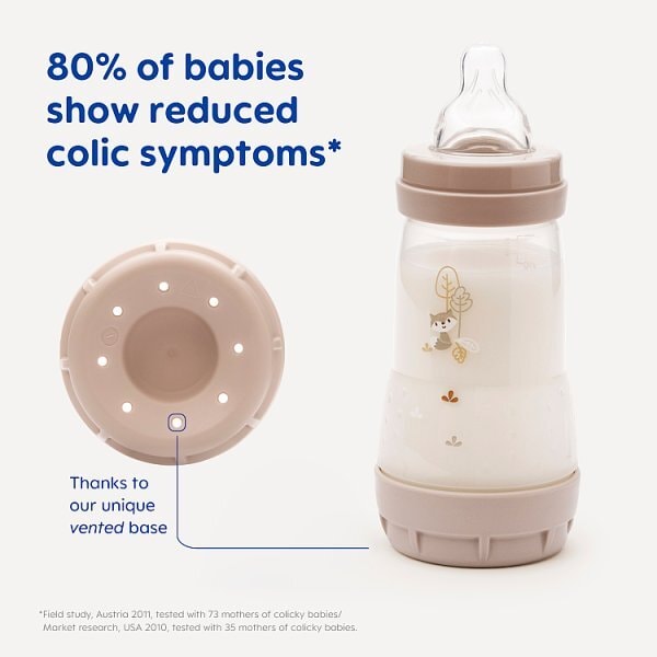 MAM Easy Start Bottles in Grey 160ml 2 Pack