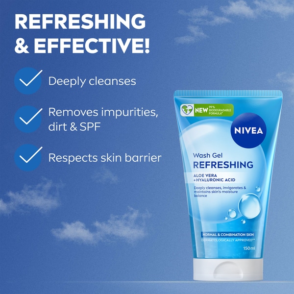 NIVEA Daily Essentials Refreshing Face Wash Gel 150ml