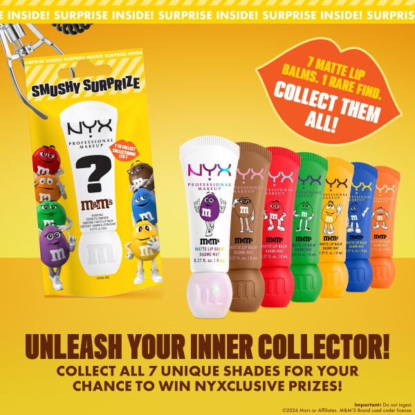 NYX Professional Makeup X M&M's Smushy Surprize Matte Lip Balm