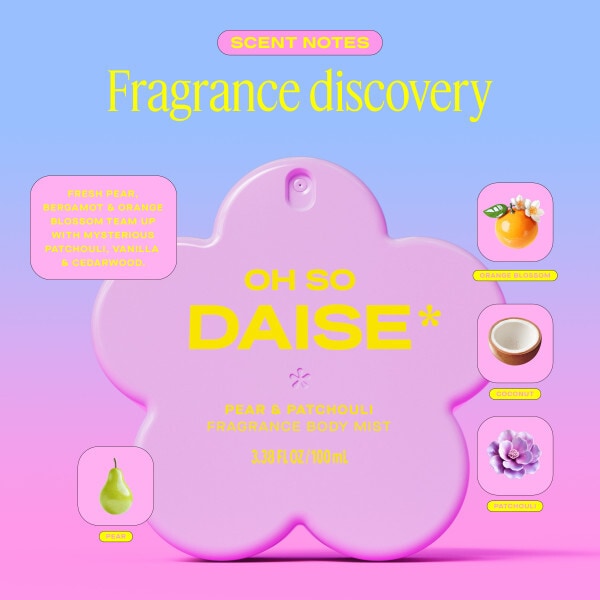Daise Fragrance Body Mist Pear & Patchouli 100ml