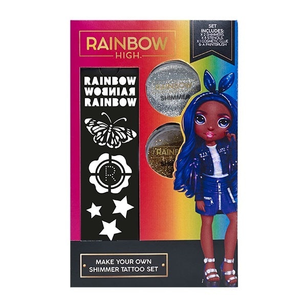 Rainbow High Make Your Own Shimmer Tattoo Set