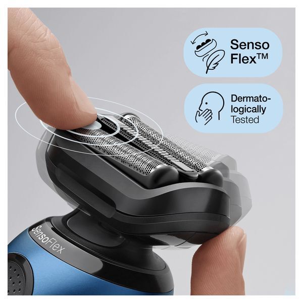 Braun Series 6 60-B1200s Electric Shaver for Men in Blue
