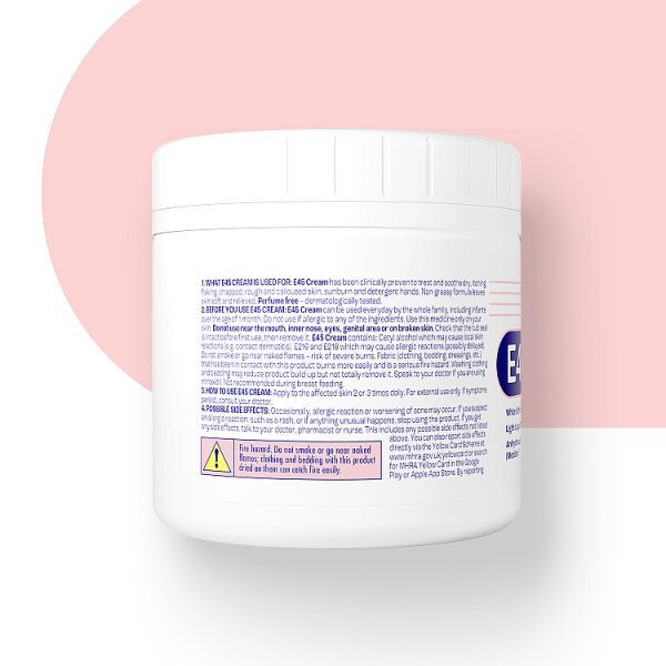 E45 Moisturising Cream for Dry Skin 350g