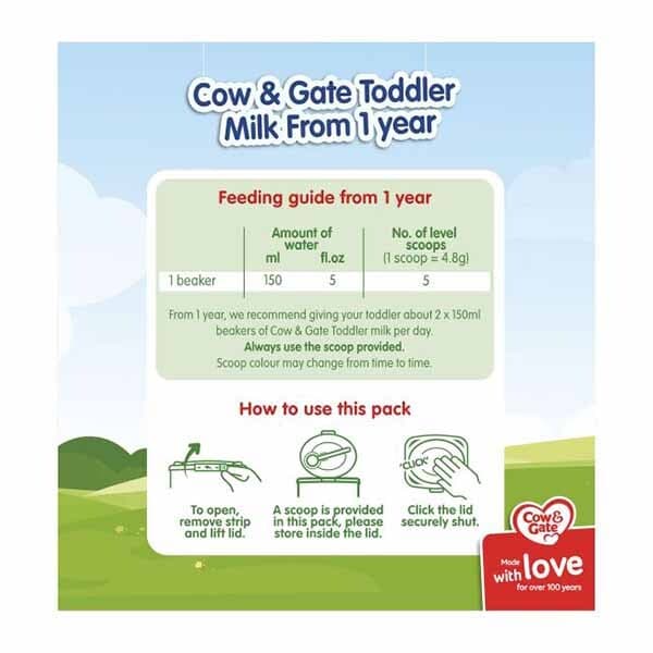 Cow & Gate 3 Toddler Milk Formula Powder 1-2 Years 800g