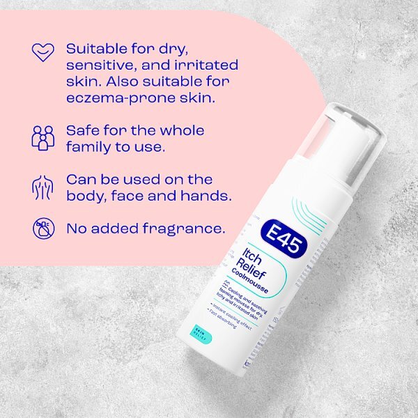 E45 Itch Relief Cool Mousse for Irritated & Dry Skin