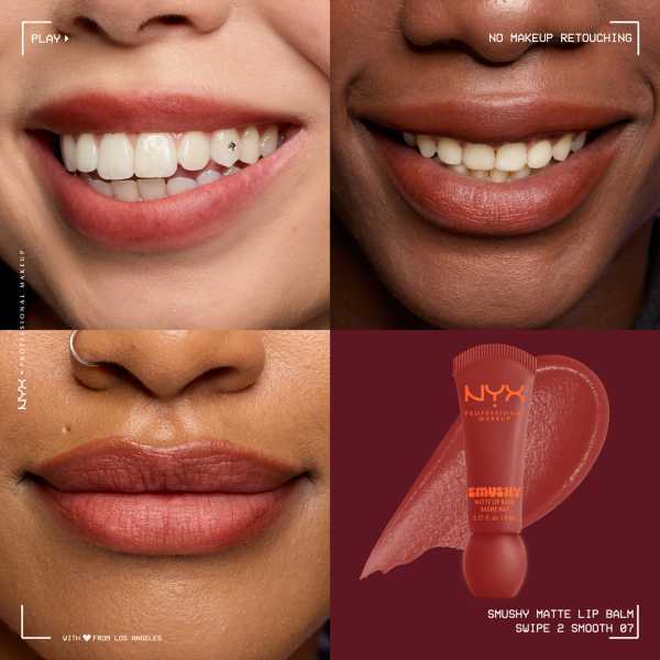 NYX Professional Makeup Smushy Matte Lip Balm Swipe 2 Smooth