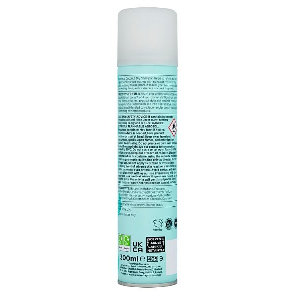Superdrug Dry Shampoo Coconut 300ml