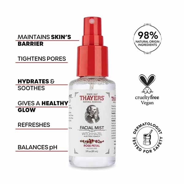 Thayers Hydrating Alcohol-Free Facial Mist - Rose Petal