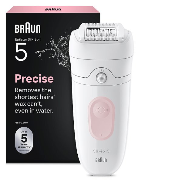 Braun Silk-Épil 5-000,  White/Flamingo