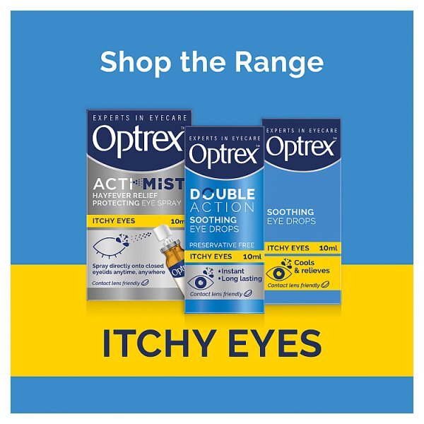Optrex Soothing Drops Itchy Eyes Pollen Allergy Relief 10ml