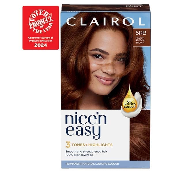 Clairol Nice'n Easy Hair Dye 5RB Medium Reddish Brown