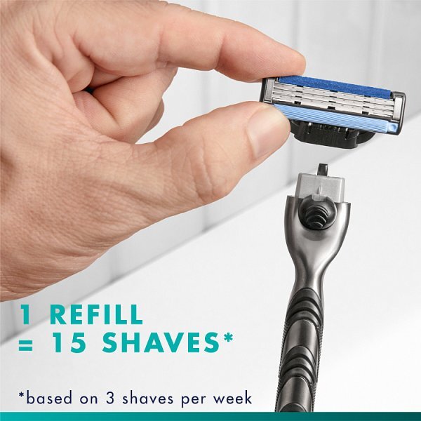 Gillette Mach3 Men's Razor Blade Refills, 12 Count