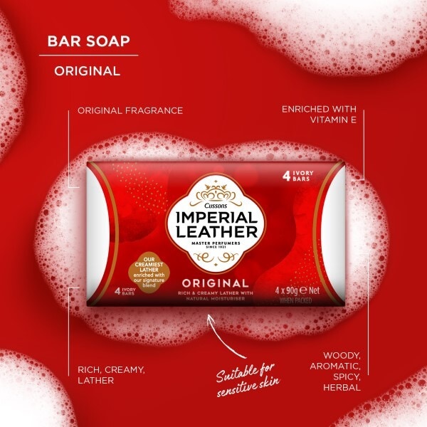 Imperial Leather Original Bar Soap 90g 4 pack