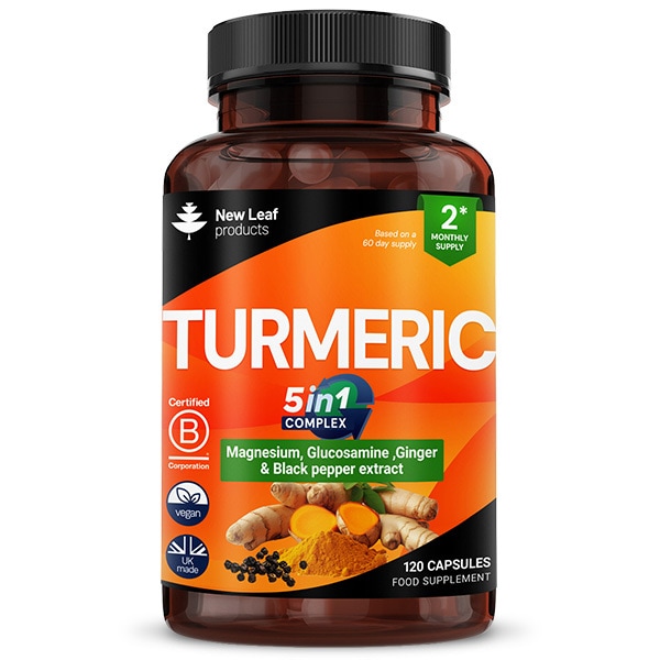 New Leaf Turmeric 5 in 1 Complex Tablets 2 month supply 120s