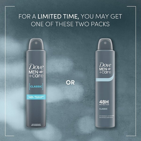 Dove Men+Care Antiperspirant Aerosol Deodorant Classic 200ml
