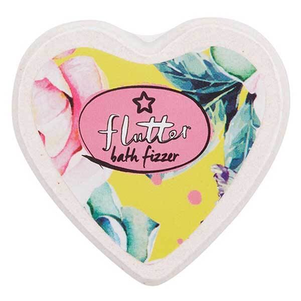 DNR Superdrug Flutter Heart Shaped Bath Fizzer 65G