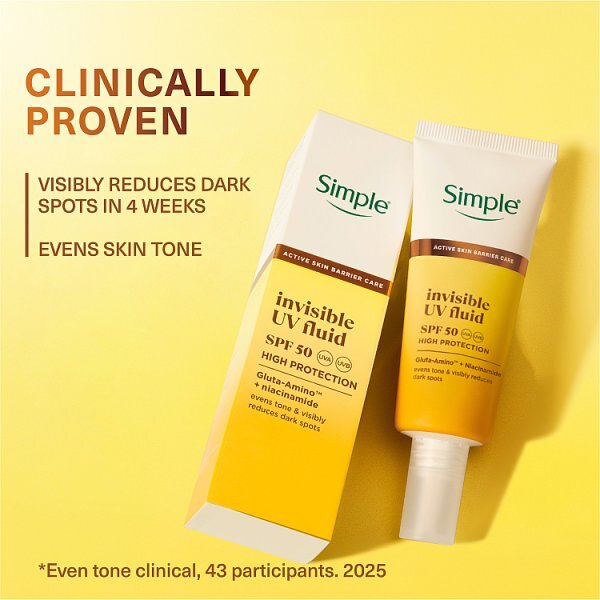 Simple Invisible Uv Fluid Spf50 40Ml