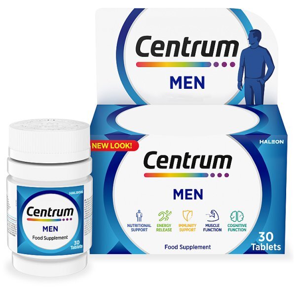 Centrum Men Multivitamins And Minerals, 30 Tablets