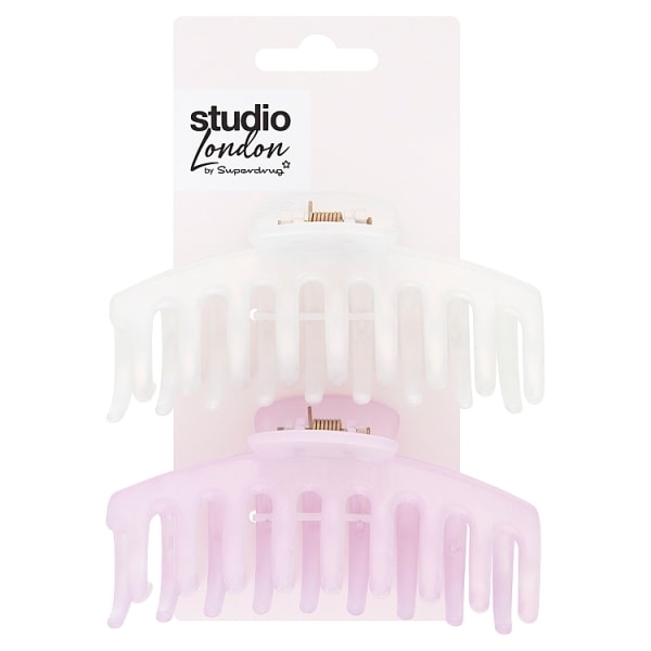 Studio London Long Claw Clips 2pk Hair Superdrug