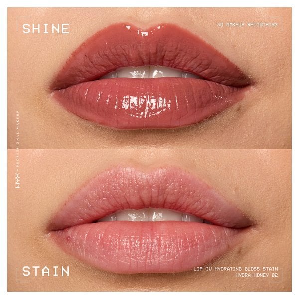 NYX Professional Makeup Lip IV Hydrating Lip Stain Gloss Hydra Honey