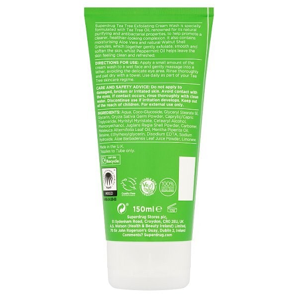 Tea Tree Exfoliating Cream Wash 150ml