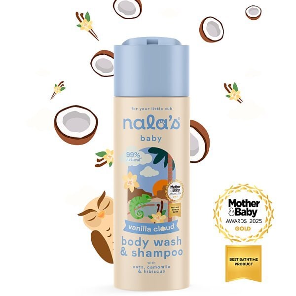Nala's Baby Body Wash & Shampoo Vanilla Cloud 200Ml