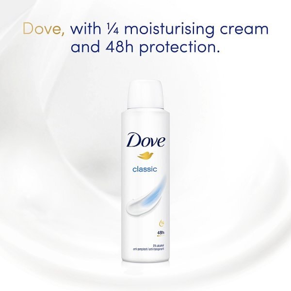 Dove Women Antiperspirant Deodorant Classic Aerosol 200ml