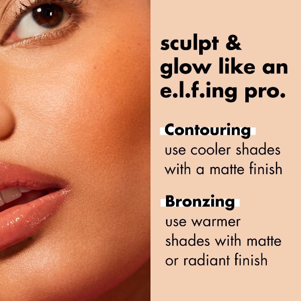e.l.f. Primer-Infused Matte Bronzer Tan O'clock