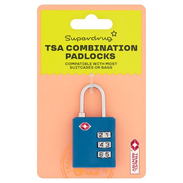Superdrug TSA Combination Padlock