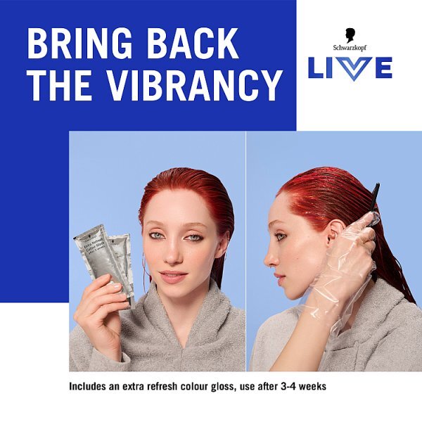 Schwarzkopf LIVE U67 Blue Mercury Permanent Hair Dye