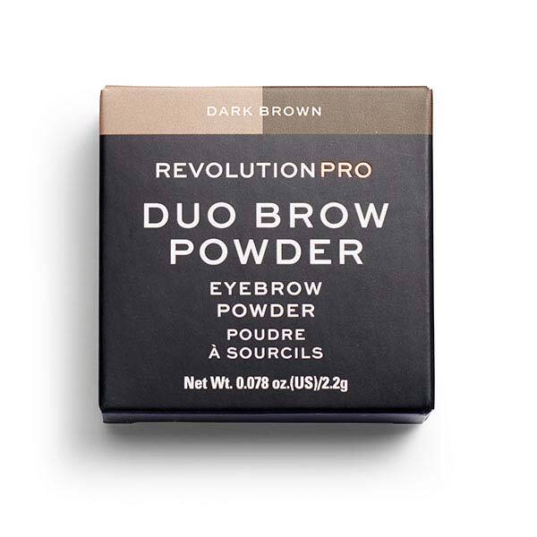 Revolution Pro Duo Eyebrow Powder Dark Brown
