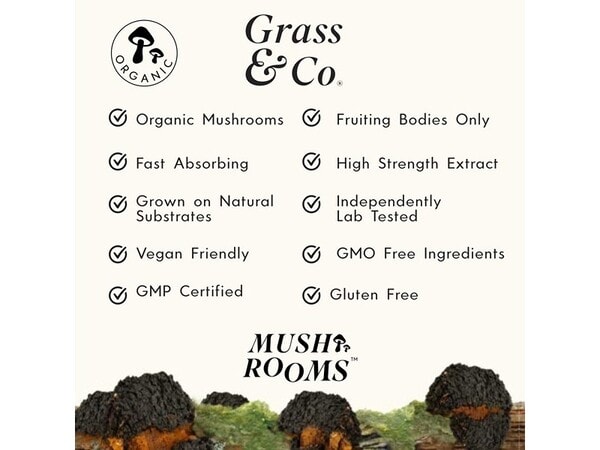 Grass & Co. Relax Maitake Mushrooms Capsules