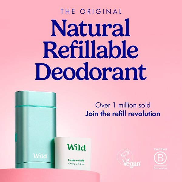 Wild Aqua Case & Cotton & Sea Salt Deodorant Refill 40g