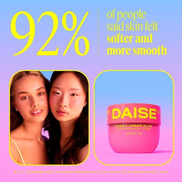 Daise Body Scrub Xoxo Rose & Amber 510G