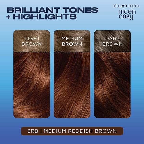 Clairol Nice'n Easy Hair Dye 5RB Medium Reddish Brown