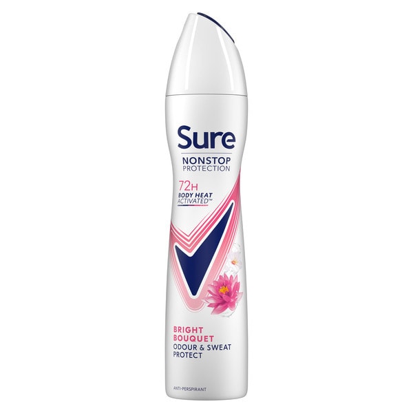 Sure Nonstop Protection Bright Bouquet Anti-Perspirant Aerosol 250 ml