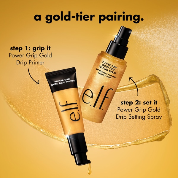 e.l.f. Power Grip Gold Drip Setting Spray