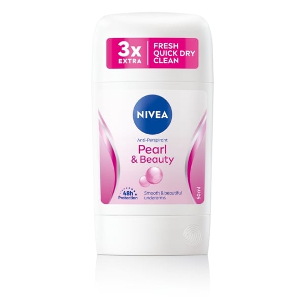 NIVEA Pearl & Beauty Anti-Perspirant Deodorant Stick, 50ml