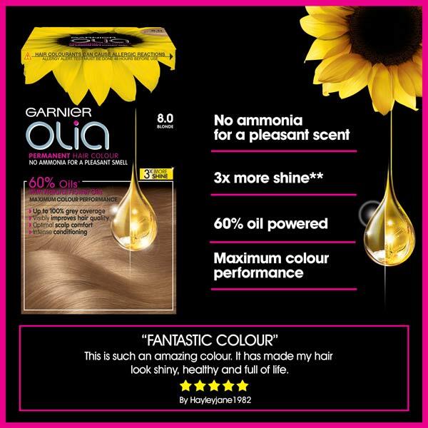 Garnier Olia 8.0 Blonde Permanent Hair Dye