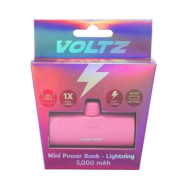 Voltz 5K Power Bank Lightning Pink