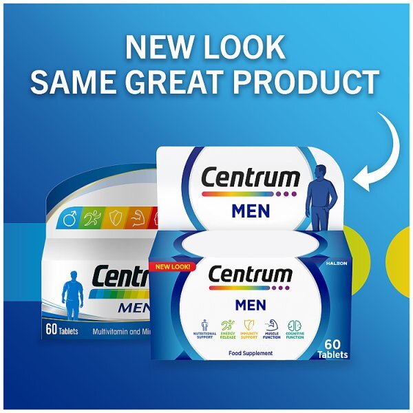 Centrum Men Multivitamins And Minerals, 60 Tablets