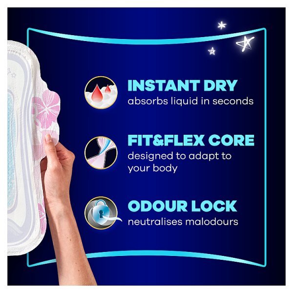 Always Platinum Pads Moderate Night (Size 4) Single Pack 7Ct